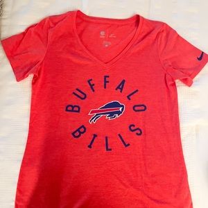Nike dry fit buffalo bills v neck.  Womens size S.